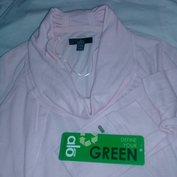 ALO T - SHIRT LONG SLEEVES PINK COLOR ALO BAMBOO M - Picture 8 of 8